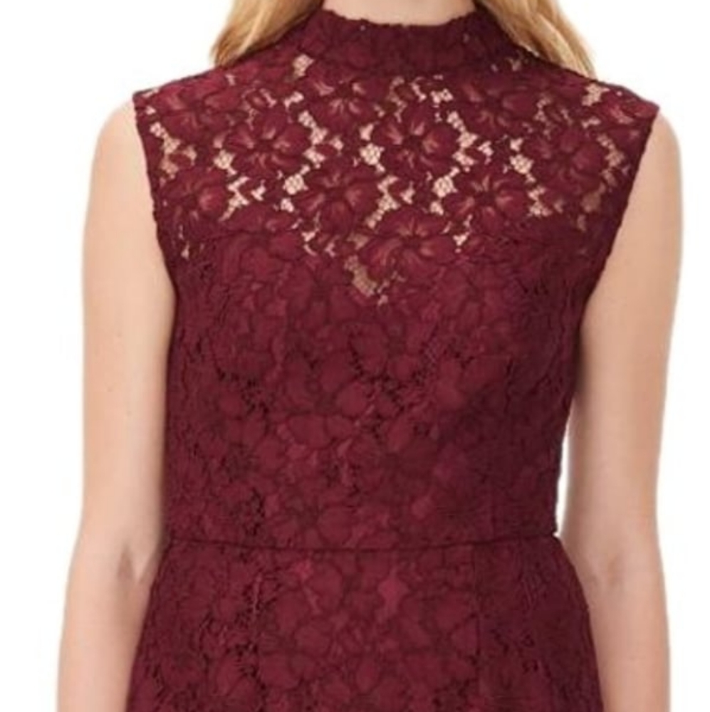 Sandro Romie red lace dress, 2, EUC